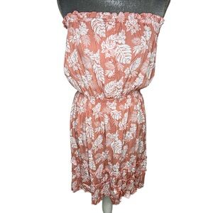 NWOT QegarTop Women's Summer Strapless Beach Dress Pink Size Large